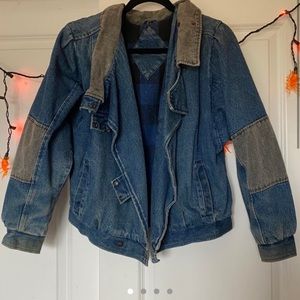 Vintage denim patch jacket